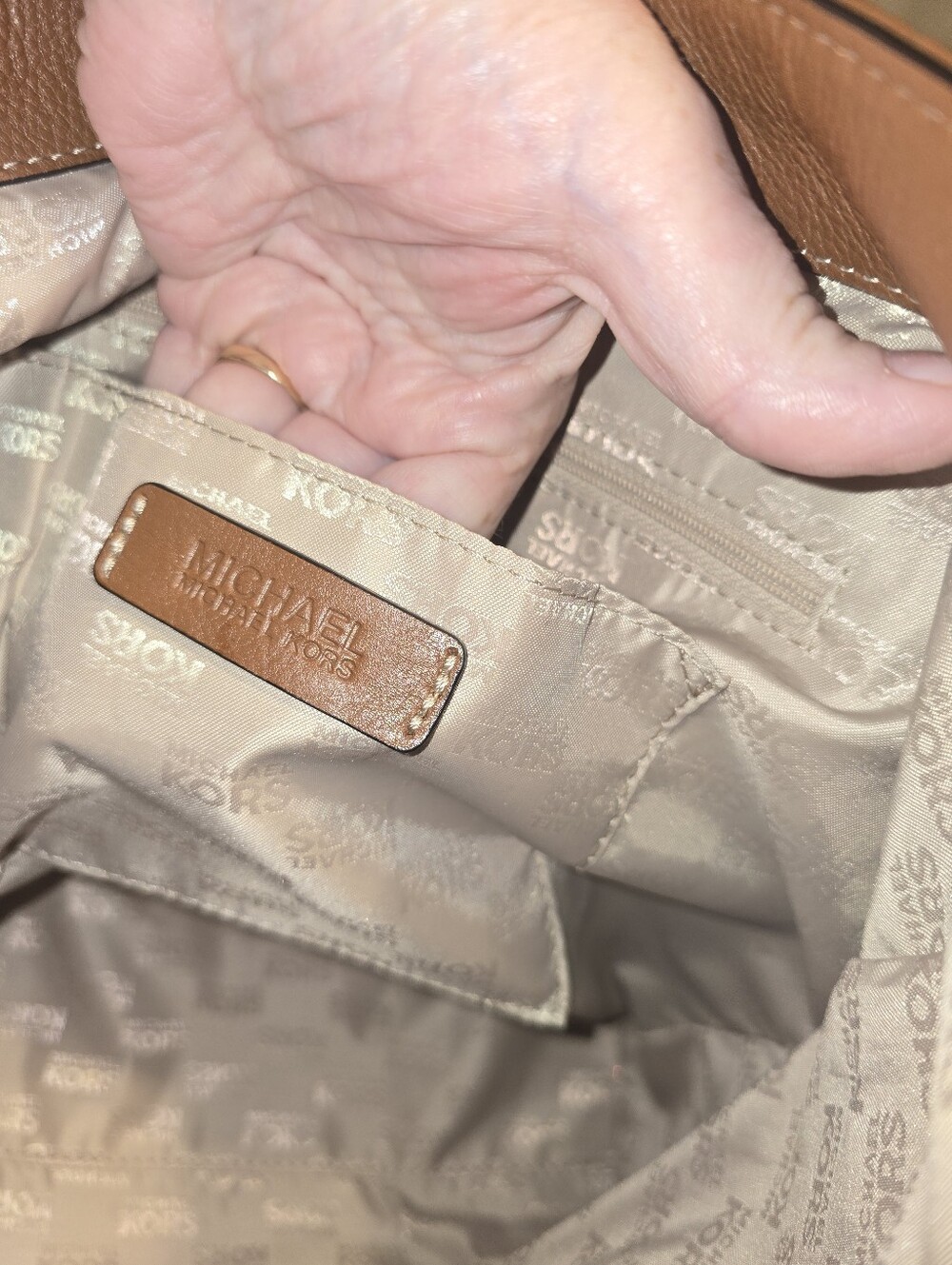 Michael Kors Millbrook Brown Suede Hobo - Picture 5 of 5
